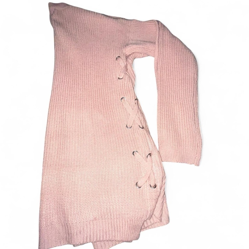 Pink Rose Blush Crew Neck Sweater​​​ - Picture 4 of 6